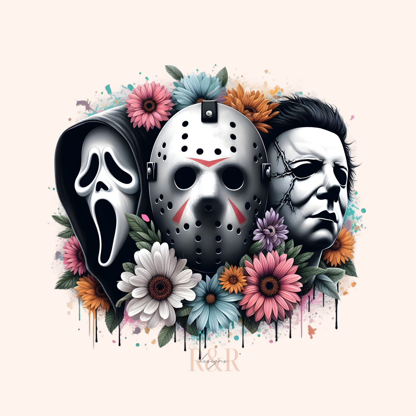 Floral Horror - DTF PRINT ONLY
