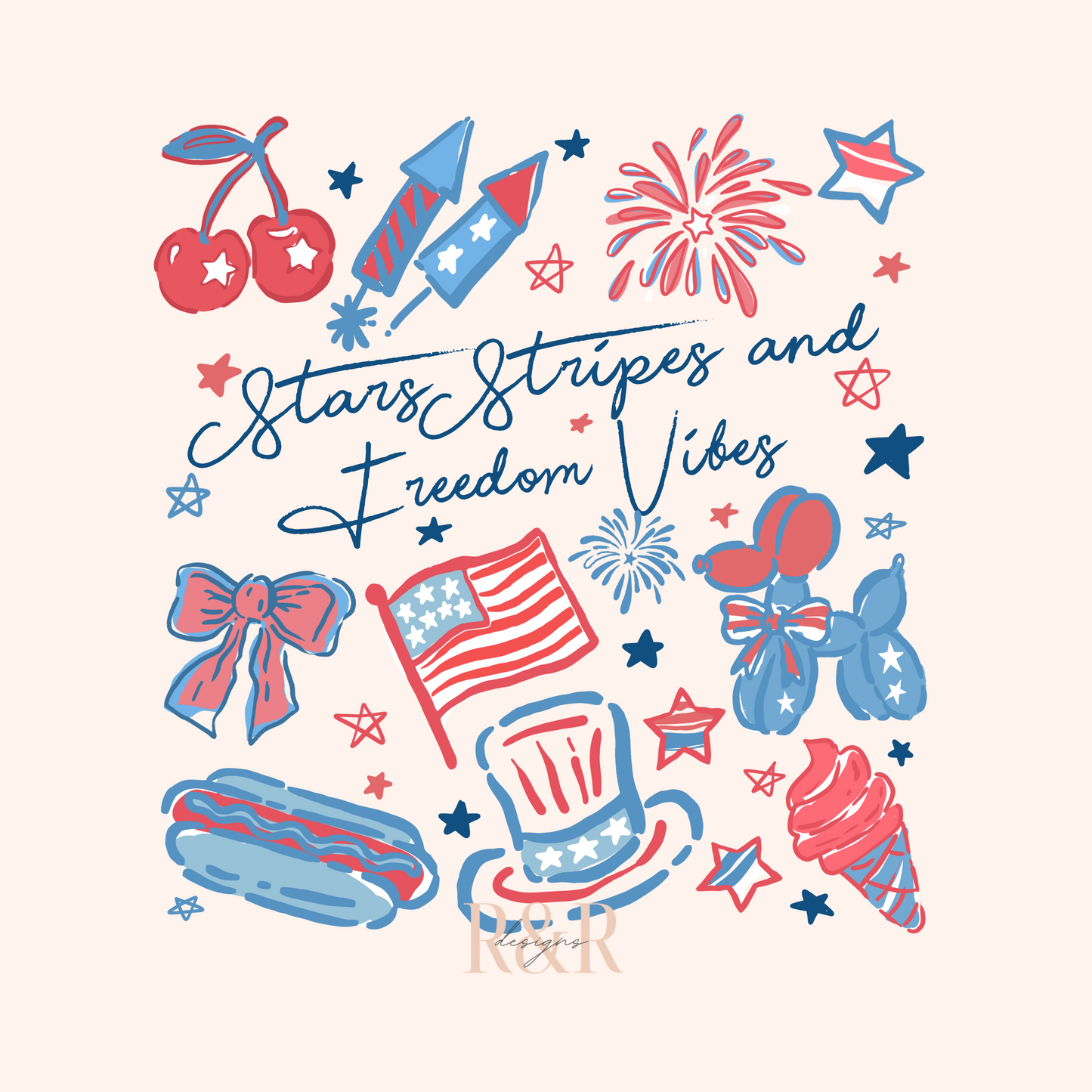 Freedom Vibes - DTF PRINT ONLY