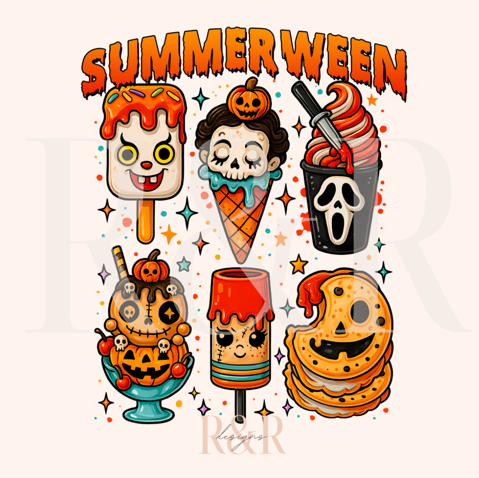 Summerween Ice Cream DTF Transfer (RTS)