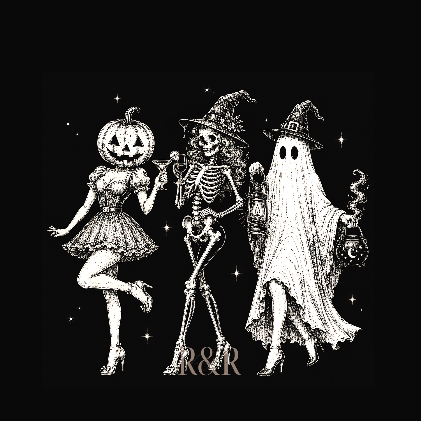 Spooky Girl Squad - DTF PRINT ONLY