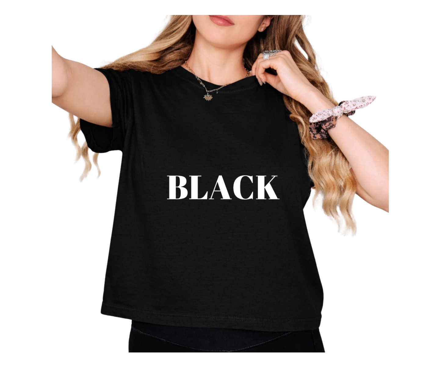 Woman Boxy Crop Tee