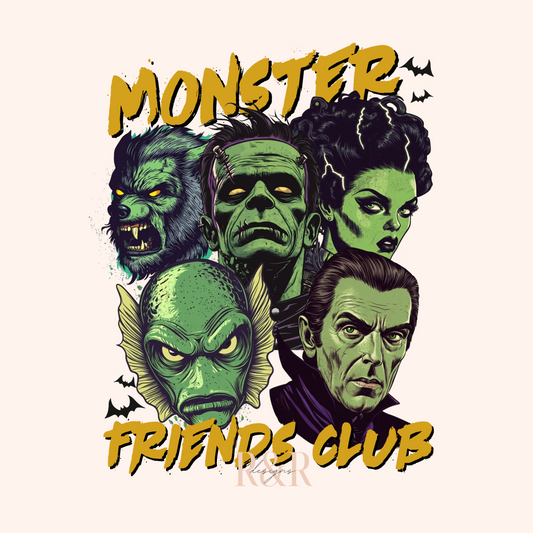 Monster Friends Club - DTF PRINT ONLY