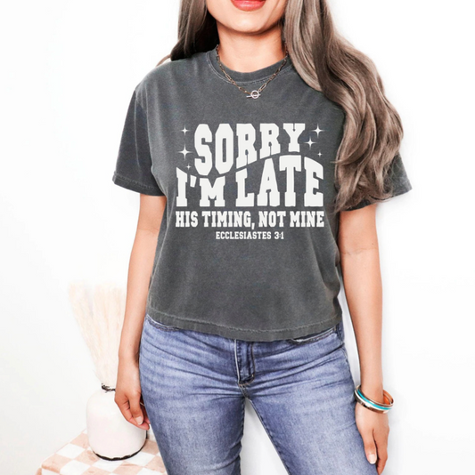 Sorry I'm Late - His Timing, Not Mine