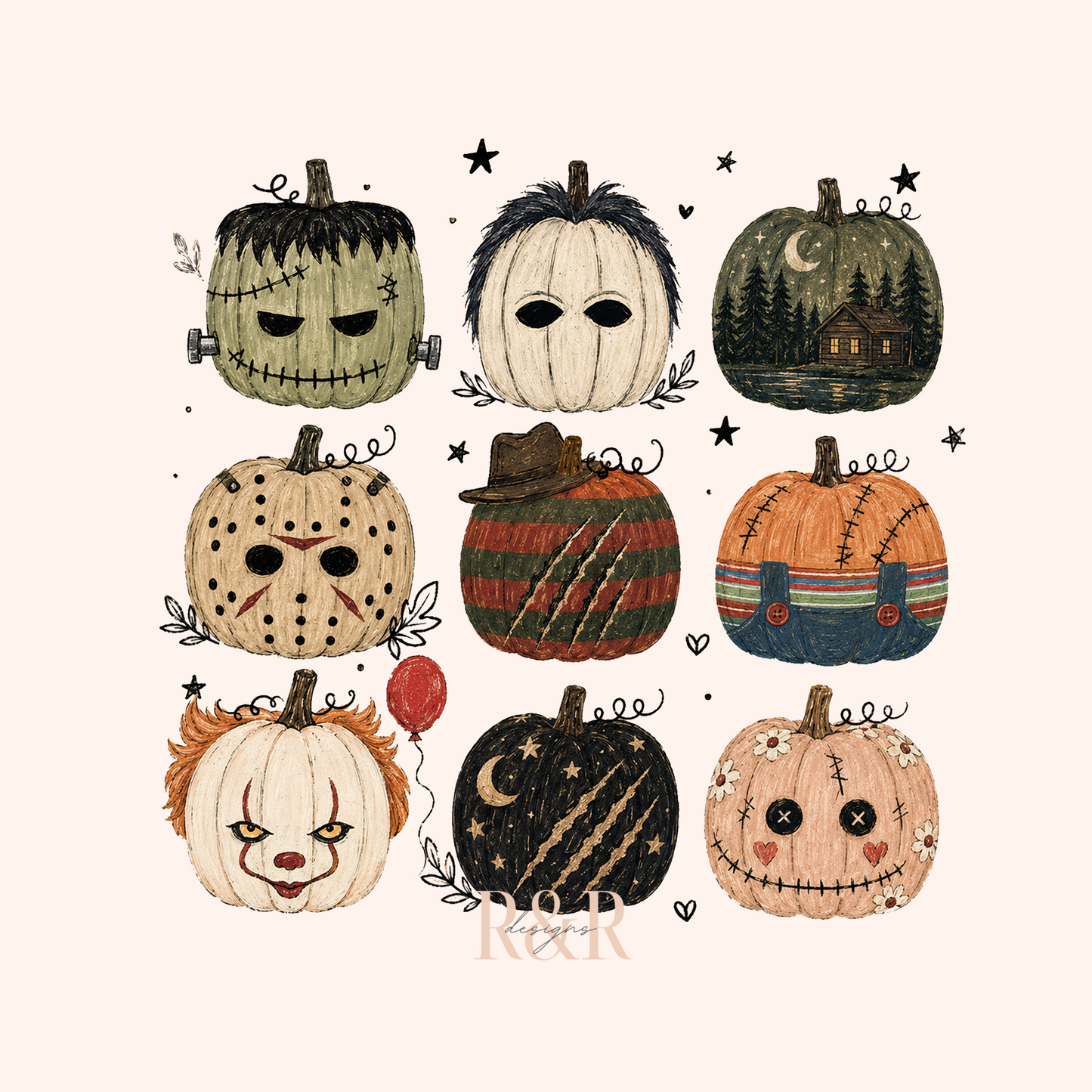 Horror Heads - DTF PRINT ONLY