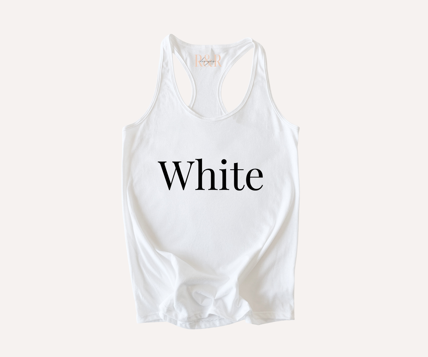 Make Your Own Racer Tank Top (Adult)