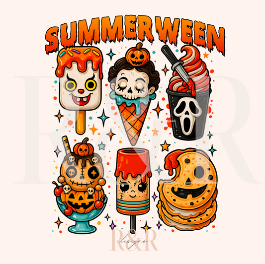 Summerween Ice Cream DTF Transfer (RTS)