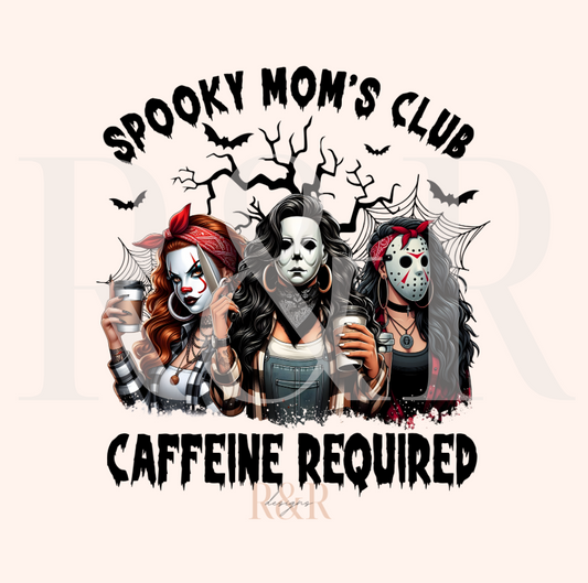 Spooky Mom's Club DTF Transfer (RTS)
