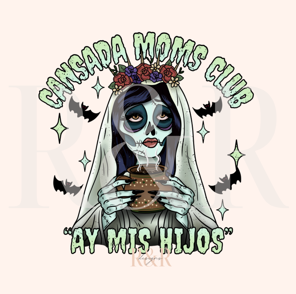 Cansada Moms Club DTF Transfer (RTS)