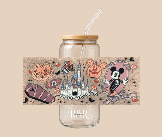 Boo to You Mickey 20oz Libbey Glass Cup